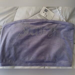 Juicy Couture x F21 velour tube top.